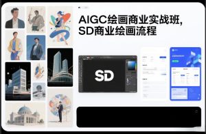 AIGC绘画商业实战班，SD商业绘画流程-小鸿资源库