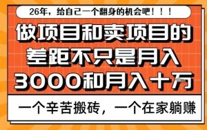 为什么卖项目能轻松月入10个W，而做项目却真正賺不到什么钱？原因竟然是这个！【揭秘】-小鸿资源库