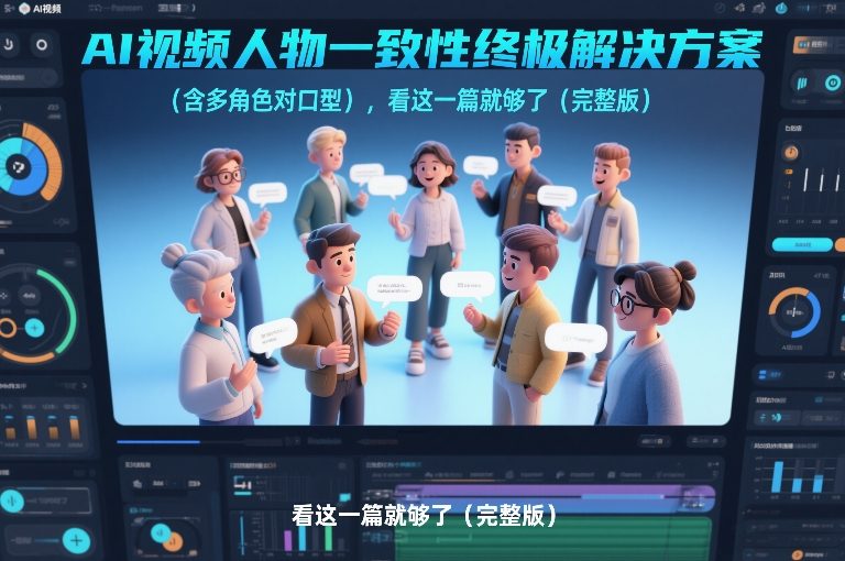 AI视频人物一致性终极解决方案（含多角色对口型），看这一篇就够了（完整版）-小鸿资源库