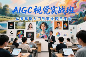 AIGC视觉实战班，从零基础入门到商业项目实战-小鸿资源库