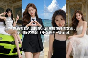 性感美女Ai绘图提示词生成性感美女图，要用好这些词（千张图片+提示词）-小鸿资源库