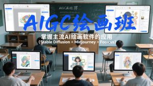 AIGC绘画班，掌握主流Ai绘画软件的应用（Stable Diffusion x Midjourney x Fooocus）-小鸿资源库