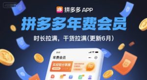 拼多多年费会员，实经验分享操，时长拉满，干货拉满(更新26年2月)-小鸿资源库