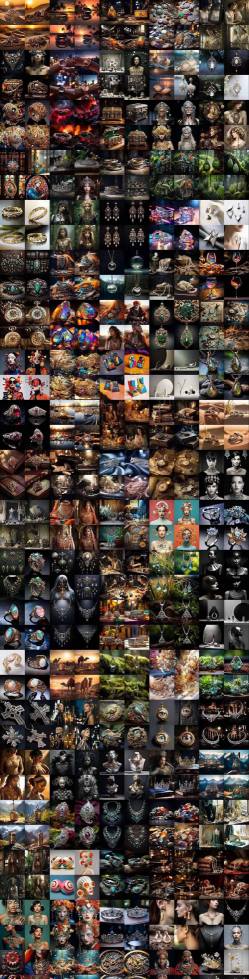 460+专业Midjourney珠宝摄影AI提示词戒指，项链-耳环-手链-宝石等，立即开始创作珠宝艺术-小鸿资源库