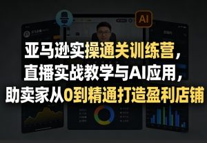 亚马逊实操通关训练营，直播实战教学与AI应用，助卖家从0到精通打造盈利店铺（更新3月）-小鸿资源库