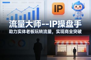 流量大师—IP操盘手，助力实体老板玩转流量，实现商业突破-小鸿资源库