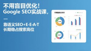 不用盲目优化！Google SEO实战课，靠语义SEO+E-E-A-T，长期稳占搜索高位-小鸿资源库