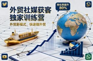 外贸社媒获客独家训练营,外贸新模式,快速做外贸(更新26年3月)-小鸿资源库