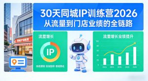 30天同城IP训练营2026年，从流量到门店业绩的全链路-小鸿资源库