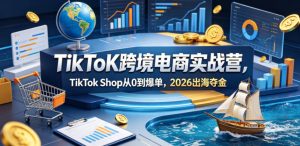 TikToK跨境电商实战营，TikTok Shop从0到爆单，2026出海夺金-小鸿资源库