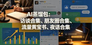 AI蒸馏包：访谈合集、朋友圈合集、流量黄宝书、夜话合集【文档】-小鸿资源库