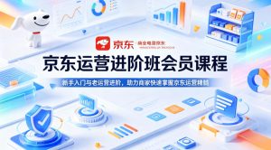 京东运营进阶班会员课程，新手入门与老运营进阶，助力商家快速掌握京东运营精髓-小鸿资源库