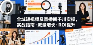 全域短视频及直播间千川实操，实战指南·流量增长·ROI提升-小鸿资源库