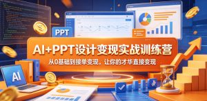 AI+PPT设计变现实战训练营，从0基础到接单变现，让你的才华直接变现-小鸿资源库