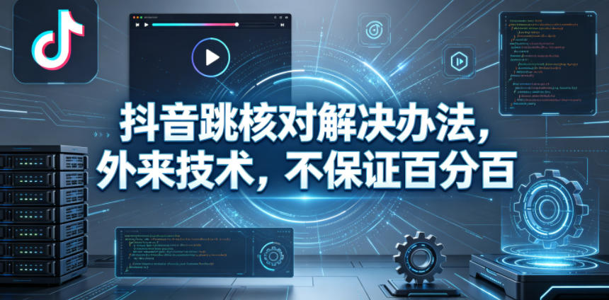 抖音跳核对解决办法，外来技术，不保证百分百-小鸿资源库