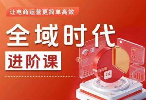 全域时代进阶课，更简单高效的全域投放实操，让电商运营更简单高效-小鸿资源库