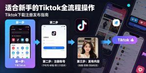 Tiktok下载注册发布，适合新手的Tiktok全流程操作-小鸿资源库