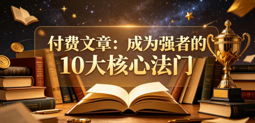 付费文章：成为强者的10大核心法门-小鸿资源库