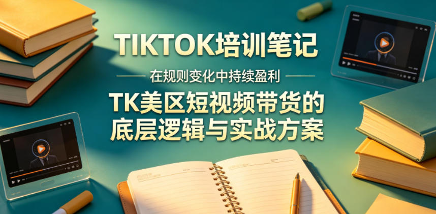 视界跨境TIKTOK4月17培训笔记，在规则变化中持续盈利，TK美区短视频带货的底层逻辑与实战方案【文档】-小鸿资源库