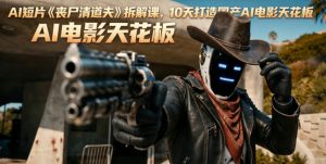 AI短片《丧尸清道夫》拆解课，10天打造国产AI电影天花板-小鸿资源库