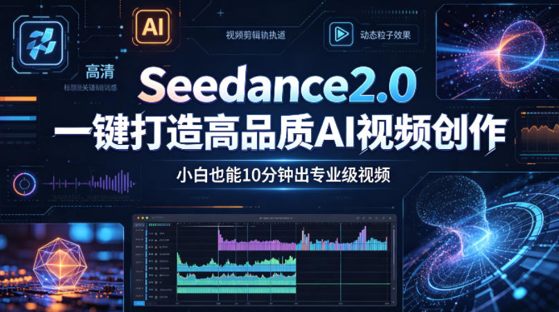 Seedance2.0一键打造高品质AI视频创作，小白也能10分钟出专业级视频-小鸿资源库