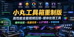 小丸工具箱重制版–高性能全能视频压缩+媒体处理工具｜硬件加速+批量任务+LUT调色+字幕封装-小鸿资源库