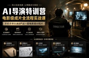 AI导演特训营，电影级成片全流程实战课，手把手带你从0产出一部电影级AI短片-小鸿资源库