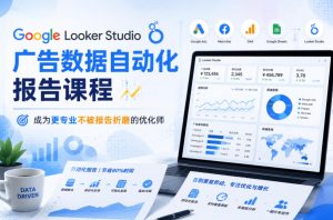Google Looker Studio广告数据自动化报告课程，成为更专业不被报告折磨的优化师-小鸿资源库