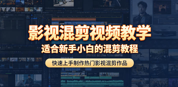 影视混剪视频教学，适合新手小白的混剪教程，快速上手制作热门影视混剪作品-小鸿资源库
